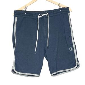 Vissla Drawstring Navy Blue Sweat Shorts Size Medium